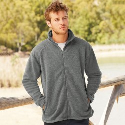 Plain Fleece Jacket Outdoor Fruit of the Loom 300 GSM